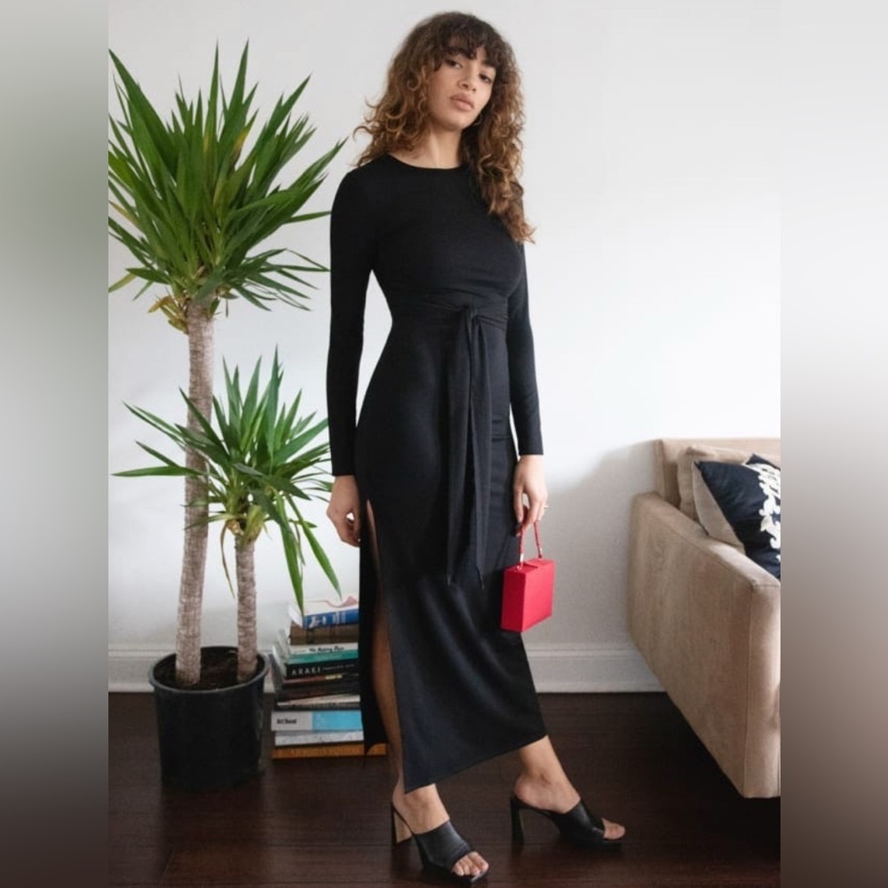 NWT Reformation Kimia Dress Black - Size S